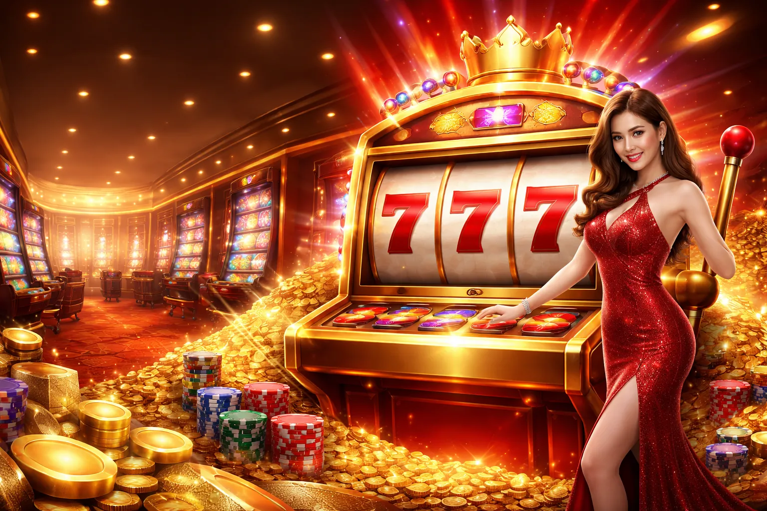 Hình ảnh chính trò chơi slot trên dagac3 app android với biểu tượng jackpot vàng rực rỡ